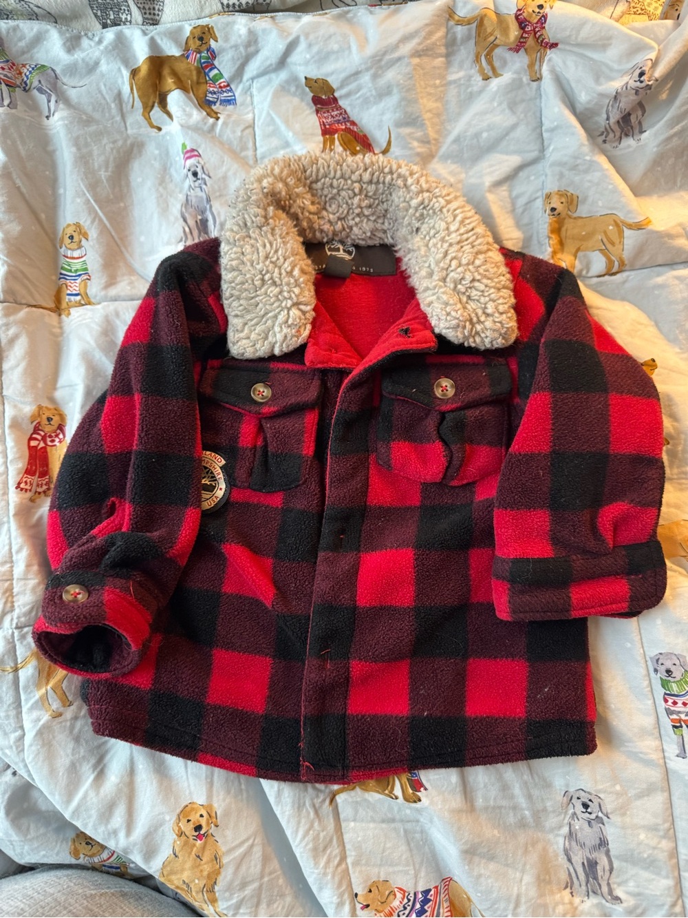 timberland fleece top size 12 months